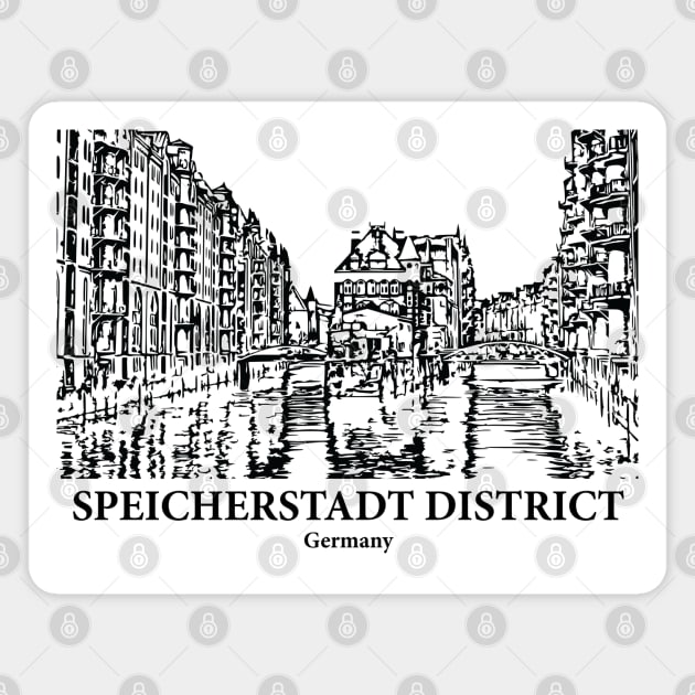 Speicherstadt District - Germany Magnet by Lakeric